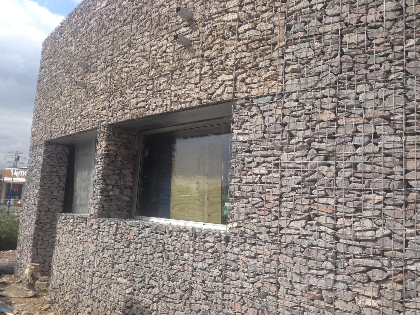 Gabion cladding