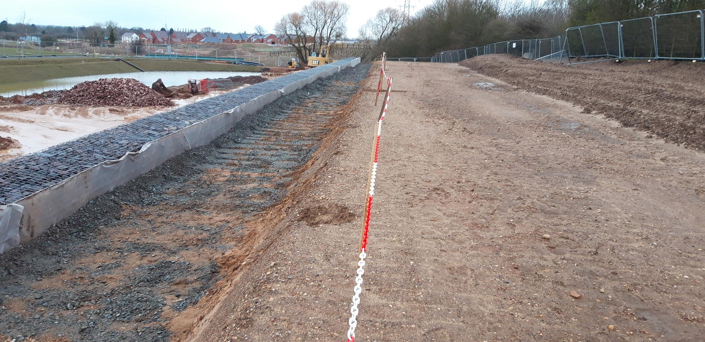 Gabion basket retaining Wall