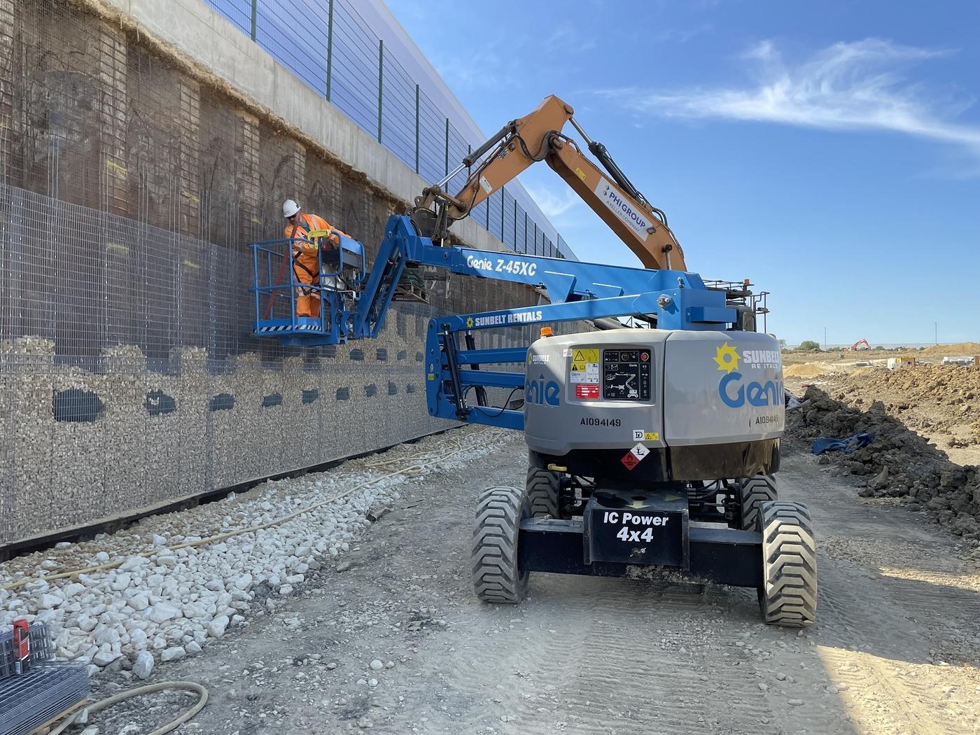 Gabion cladding Magna Park