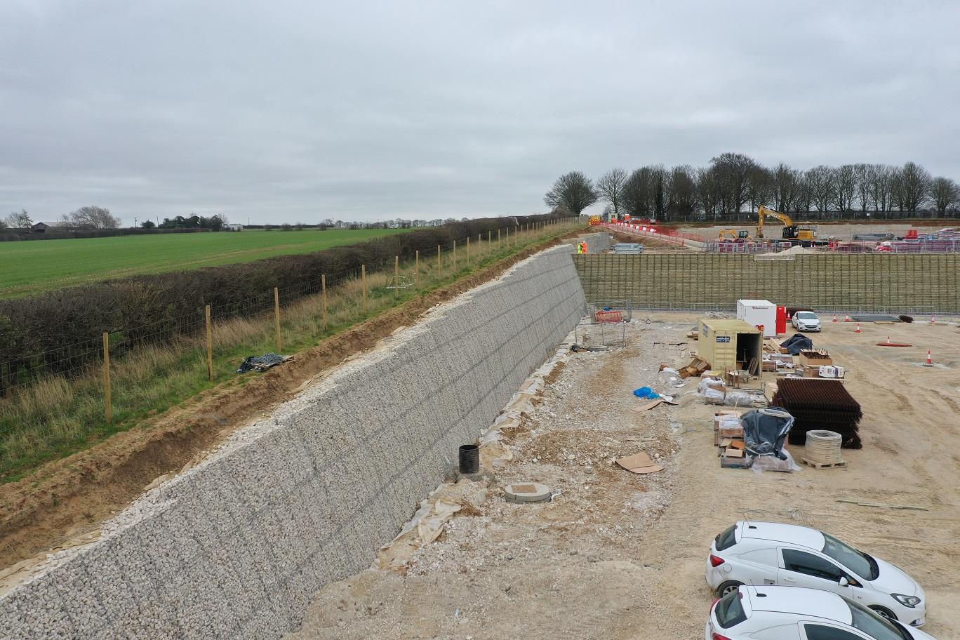 Permacrib timber crib and soil nailiing