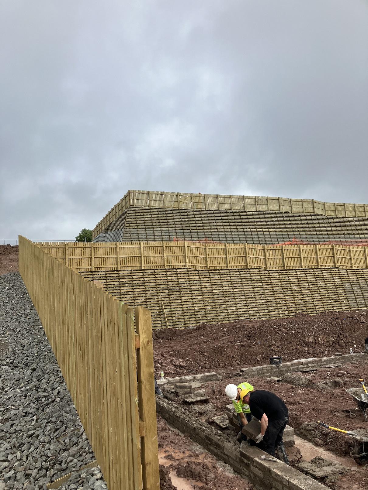 Permacrib timber crib retaining Wall