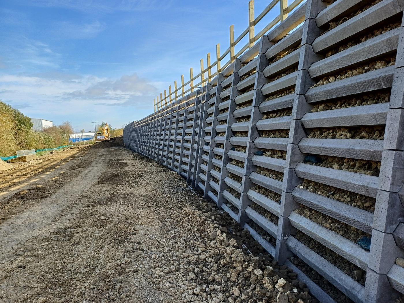 Andacrib concrete crib retaining wall